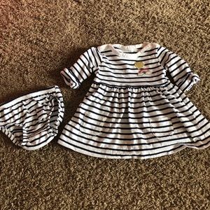 Long sleeve dress with diaper cover